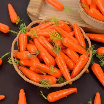 10/25/50 шт. пасхальное украшение имитация моркови искусственный мини-пенопластовый овощ морковь пасхальный орнамент украшение для дома детский подарок 10pcs