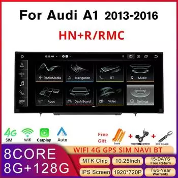 10,25 Android 13.0 A1 LHD 2013-2016 RMC HN+R Автомобильный радиоприемник Мультимедийный проигрыватель Carplay Головное устройство Android Auto GPS BT Eight Core красный