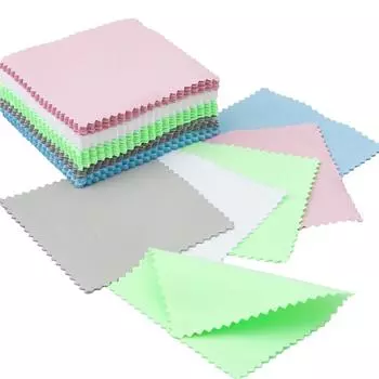 10-25 шт., салфетка для полировки серебряного цвета, ткань для чистки, мягкая чистая салфетка для протирания, салфетка для серебряных, золотых ювелирных изделий, инструмент Pinks 10pcs