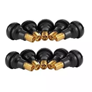 10/25 шт. универсальные TR412 защелкивающиеся автомобильные бескамерные стержни клапанов шин резиновые медные вакуумные воздушные клапаны для шин для квадроциклов, автомобилей, мотоциклов