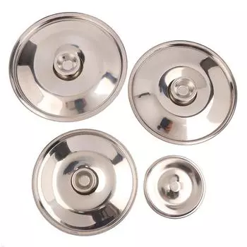 10-26 см круглая крышка для кастрюли из утолщенной нержавеющей стали сменная крышка для кастрюли универсальная кухонная крышка для еды кухонные принадлежности 10cm