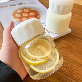 10,2 унции мини-бутылка для воды пластиковая прозрачная молочная кружка портативная многоразовая питьевая кружка летняя посуда для питья путешествия на открытом воздухе подарки на день рождения 300ml