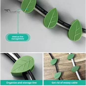 10/30/50/100 шт. держатель для растений, зажимы для крепления на стену для скалолазания с прозрачными наклейками, зажимы для фиксации растений в форме листа для внутренней и наружной стены 10 pcs