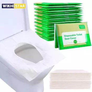 10/30/50 шт одноразовые бумажные чехлы на сиденья унитаза водонепроницаемые смываемые дорожные растворимые в воде прокладки портативные 10pcs
