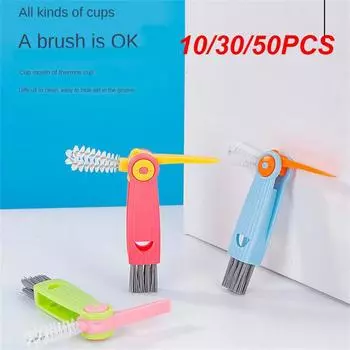 10/30/50 шт. Щетка для чашек Baby Gap Groove зеленая/синяя/фиолетовая пластиковая Полезные вещи для кухни Щетка для чашек Три в