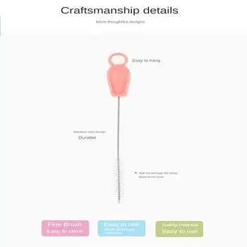 10/30/50 шт. Щетка для всасывания с тонкими щетинками, толстая и длинная, синяя, бытовые чистящие инструменты, тонкая чистящая щетка