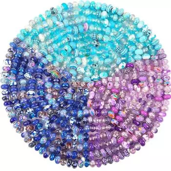 10/30/50 шт. смоляной материал трехцветный большой бусина с отверстием для поделок бусина с интервалом для браслета, ожерелья, серег, брелока, изготовления ювелирных изделий 10pcs