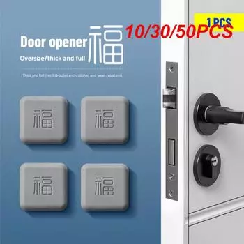 10/30/50 шт. Стопор самоклеящийся утолщение креативный оптовая продажа аксессуары инструменты бесшумные наклейки дверная ручка 2024 Товары для дома