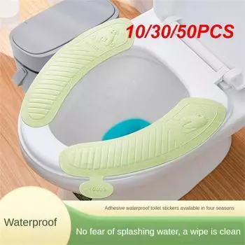 10/30/50 шт. водонепроницаемый коврик для унитаза ручной клейкий тип четыре сезона универсальный портативный дизайн коврик для унитаза чехол для унитаза