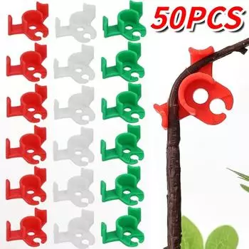 10/30/50 шт. зажим для растений, гибочное устройство, ветки цветочной лозы, тренировочные зажимы для стебля растения, зажимы для контроля роста растений small-red-1pcs