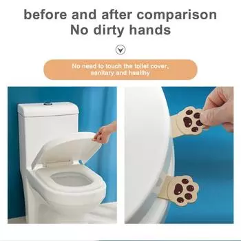 10/30/50PCS Toilet Handle Fashion Simple Portable Practical Household Cartoon Beautiful Safety Durable Bathroom