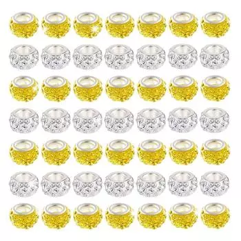 10/30/60 Большие Бусины Отверстия Европейские Ручки Изготовление Бусин Массовая 11 мм Подвесные Разделительные Бусины Бусины Ручка Для Бусин Изготовление Ювелирных Изделий DIY Ремесла Браслеты 10pcs