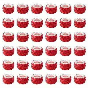 10/30/60 шт. смоляные красные бусины в европейском стиле с большими отверстиями, креативные декоративные бусины, бусины для рукоделия, браслеты, ожерелья, серьги, брелки, ювелирные изделия, аксессуары 10pcs