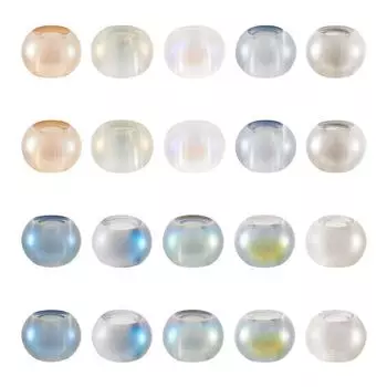 10/30/60 шт. Стеклянный материал AB цвет бусина с большим отверстием ремесло бусина декоративная бусина DIY браслет ожерелье серьги брелок изготовление ювелирных изделий 10pcs