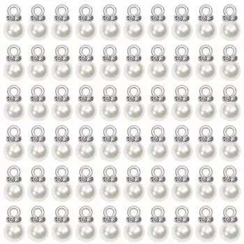 10/30 шт. Декоративные бусины 8 мм Изготовление ювелирных изделий Декоративные бусины Подвески Серьги, Браслеты, Ожерелья, Брелоки, Аксессуары, Браслеты, Изделия ручной работы 50pcs белый