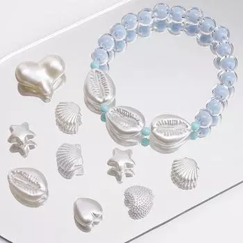 10/30 шт. искусственные нерегулярные жемчужные бусины ABS для самостоятельного изготовления ювелирных изделий, домашнего декора, искусственный жемчуг для наполнения ваз 12x11mm 30pcs белый