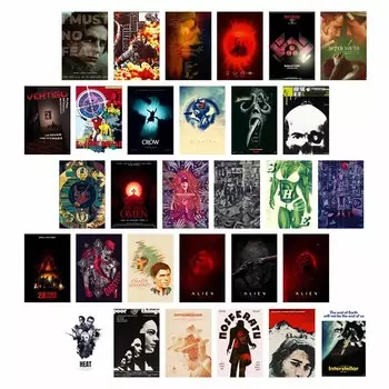 10/30 шт. классические серии фильмов постеры открытки винтажный домашний декор бар комната DIY настенный коллаж набор принты художественная роспись украшение общежития
