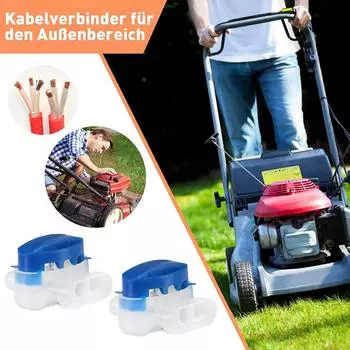10-30 шт. комплект соединителей для кабеля газонокосилки с 3 отверстиями, водонепроницаемые соединительные зажимы без зачистки садового инструмента