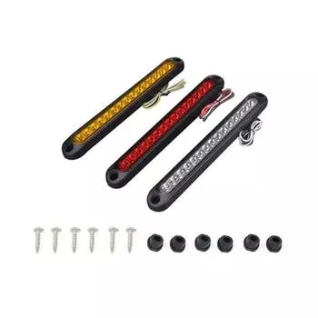 10-30 В 15 светодиодов водонепроницаемый указатель поворота для прицепа грузовика полоса заднего фонаря жёлтый