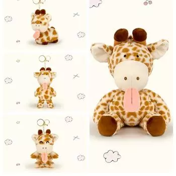 10~33 см растягивающаяся плюшевая игрушка жираф, поворачивающаяся, мягкая, кукла жираф, милые игрушки, декор комнаты, детский подарок