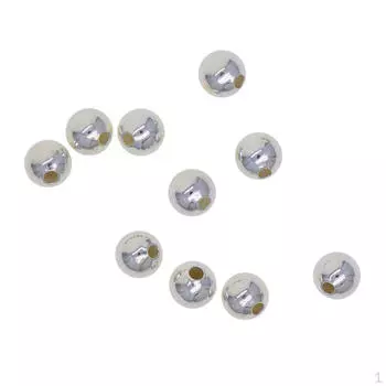 10 3 мм 5 мм 6 мм круглые бусины-разделители из стерлингового серебра DIY ювелирное ремесло 3mm