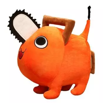 10-40 см аниме бензопила человек плюшевые Pochita кулон брелок плюшевые куклы мягкая подушка коллекция косплей подарок на день рождения 10cm pendant оранжевый