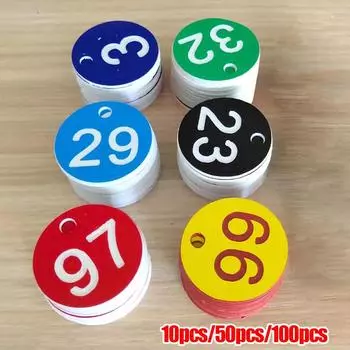 10/50/100 шт., красные пчелиные улей, нумерованные таблички с круглыми отверстиями, бирки для улья из АБС-пластика, принадлежности для пчеловодства 10PC