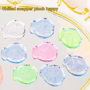 10/50/100 шт. прозрачная игрушка-рыбка, сжимающая, для снятия стресса, морской лещ, сенсорная игрушка для детей и взрослых, мягкая TPR, успокаивающая игрушка-рыбка 10pcs