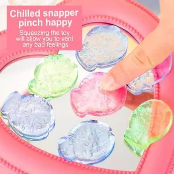 10/50/100 шт. прозрачная игрушка-рыбка, сжимающая, для снятия стресса, морской лещ, сенсорная игрушка для детей и взрослых, мягкая TPR, успокаивающая игрушка-рыбка 10pcs