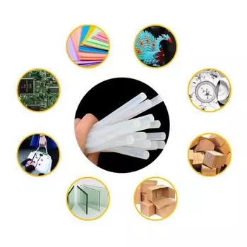 10/50/100 шт. прозрачный термоклей стержень 7 мм для DIY Craft электрический инструмент нагревательный клеевой пистолет 10cps белый