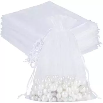 10/50/100 шт. румяно-розовые мешочки из органзы, большие, 6 x 9 дюймов, подарочные мешочки с завязкой, сетчатые мешочки для вечеринок на Рождество, свадьбу, детский душ 10pcs золотой