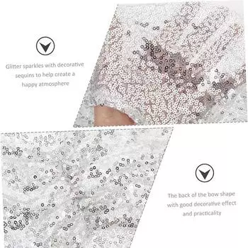 10/50/100 шт. серебристые пайетки пояса для стульев чехлы для ремней украшения свадьбы Рождество Хэллоуин день рождения вечеринка мероприятия принадлежности 10 pcs синий