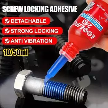 10/50 мл фиксатор резьбы быстросохнущий фиксатор резьбы 243 фиксатор резьбы сильный противоскользящий клей для крепления резьбы 10ml