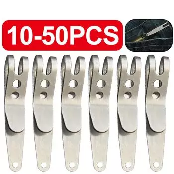 10-50 карманных инструментов из нержавеющей стали, сумка для ремня, подвесной зажим, мини-металлические пряжки для ключей, карманные зажимы, карабин, гаджет для отдыха на природе 15pcs