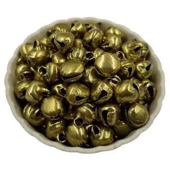 10-50 шт. 6-12 мм DIY ювелирные аксессуары DIY браслет ожерелье подарок Рождественские колокольчики подвески железные колокольчики кулон ремесло нежные ювелирные изделия 50Pcs 6mm