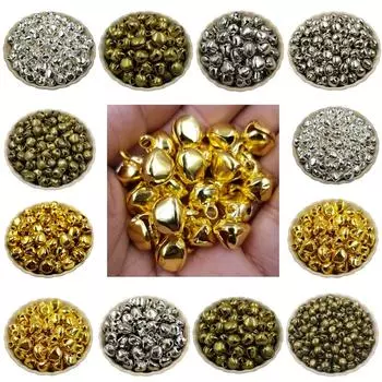 10-50 шт. 6-12 мм DIY ювелирные аксессуары DIY браслет ожерелье подарок Рождественские колокольчики подвески железные колокольчики кулон ремесло нежные ювелирные изделия 50Pcs 6mm