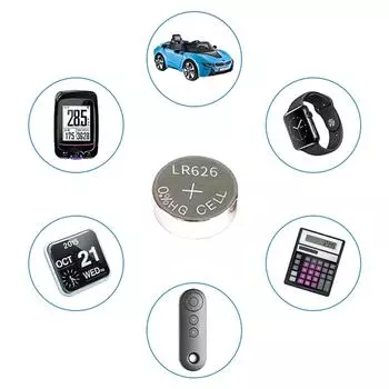 10/50 шт. батарейки AG4 LR626 таблеточного типа 1,55 В, долговечные, подходят для часов, камер и игрушек 10