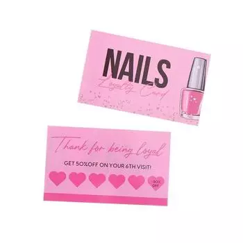 10/50 шт. гвозди визитная карточка пресс на гвоздь лояльность бумажная карточка доска для скидок гвоздь дисконтная карточка аксессуары инструменты 10pcs