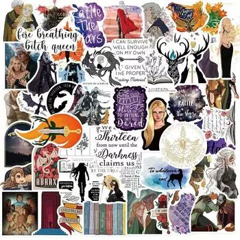 10/50 шт крутой роман «Трон из стекла» мультяшные наклейки граффити наклейки для DIY багажа ноутбука скейтборд велосипедные наклейки 10pcs