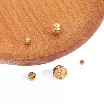 10/50 шт. медные арбузные бусины, круглые распорки для семян, свободные бусины для изготовления ювелирных изделий, браслет, ожерелье «сделай сам» 3mm 10pcs