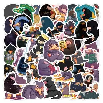 10/50 шт. милые мультяшные наклейки Niffler с бантом, наклейка в стиле граффити для DIY, багажа, ноутбука, скейтборда, велосипеда, наклейки