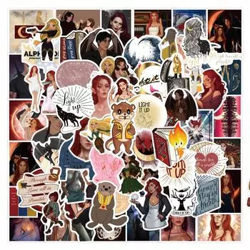 10/50 шт. милые наклейки в стиле полумесяца, наклейки в стиле граффити для DIY, багажа, ноутбука, скейтборда, велосипеда, наклейки 10pcs