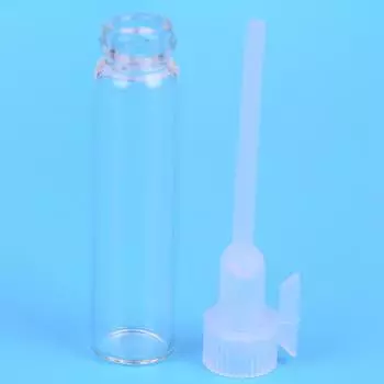 10/50 шт мини 1 мл стеклянный флакон пустой лабораторный флакон парфюмерное жидкое масло