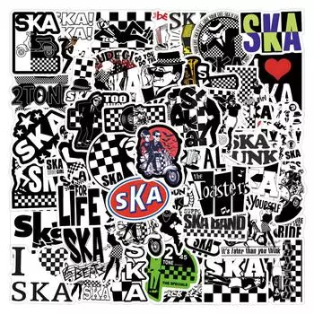 10/50 шт., музыкальные наклейки Ska, наклейки в стиле регги, граффити для DIY, багажа, ноутбука, мотоцикла, велосипеда, наклейки 10pcs