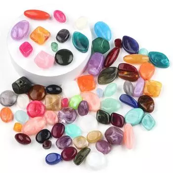 10-50 шт. пластиковые акриловые бусины разных форм для браслета, ожерелья, изготовления ювелирных изделий своими руками 24x10x10mm 10pcs