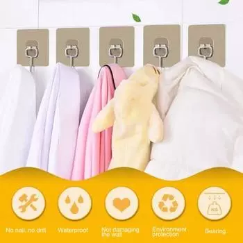 10/50 шт. прочные большие самоклеящиеся крючки вращающаяся конструкция с большой грузоподъемностью простая установка самоклеящиеся крючки для ванной комнаты 10pcs золотистый