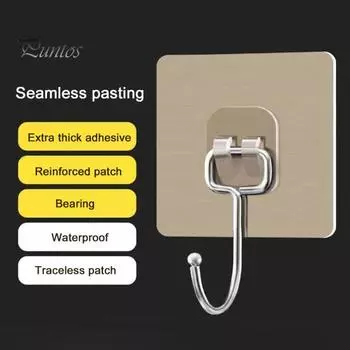 10/50 шт. прочные большие самоклеящиеся крючки вращающаяся конструкция с большой грузоподъемностью простая установка самоклеящиеся крючки для ванной комнаты 10pcs золотистый