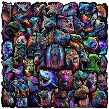 10/50 шт. разноцветные наклейки с животными, готические наклейки с изображением животных, гаффити, для DIY, багажа, ноутбука, скейтборда, велосипеда, наклейки 10pcs