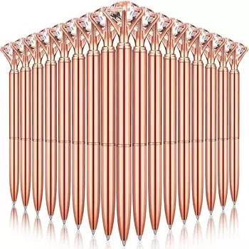 10-50 шт. шариковых ручек, металлическая ручка с кристаллами и бриллиантами, большая шариковая ручка с кристаллами и бриллиантами для ведения дневника, черные шариковые ручки в подарок 10Pcs чёрный