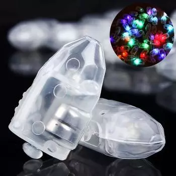 10/50 шт. высокая яркость светодиодные лампы на воздушном шаре флэш-декор для вечеринки по случаю дня рождения 50pcs разноцветный